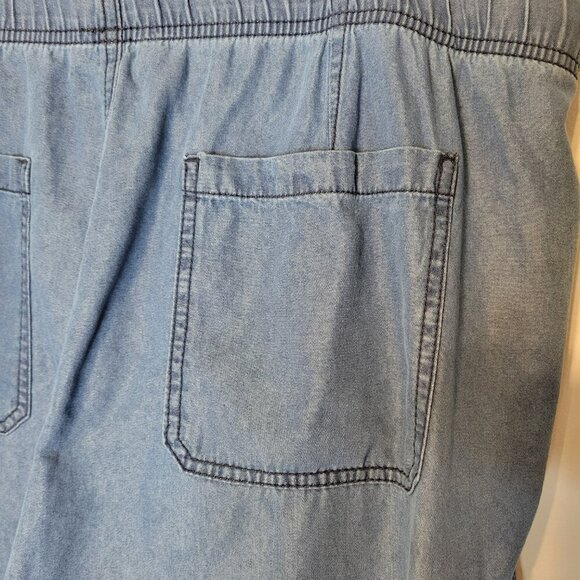 NWT Lucky Brand Wide Leg Cargo Pants Jeans with Tie Waist Size XL - Picture 6 of 10